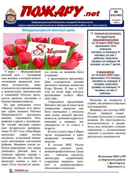  Бюллетень пожарной безопасности "Пожару.net" 